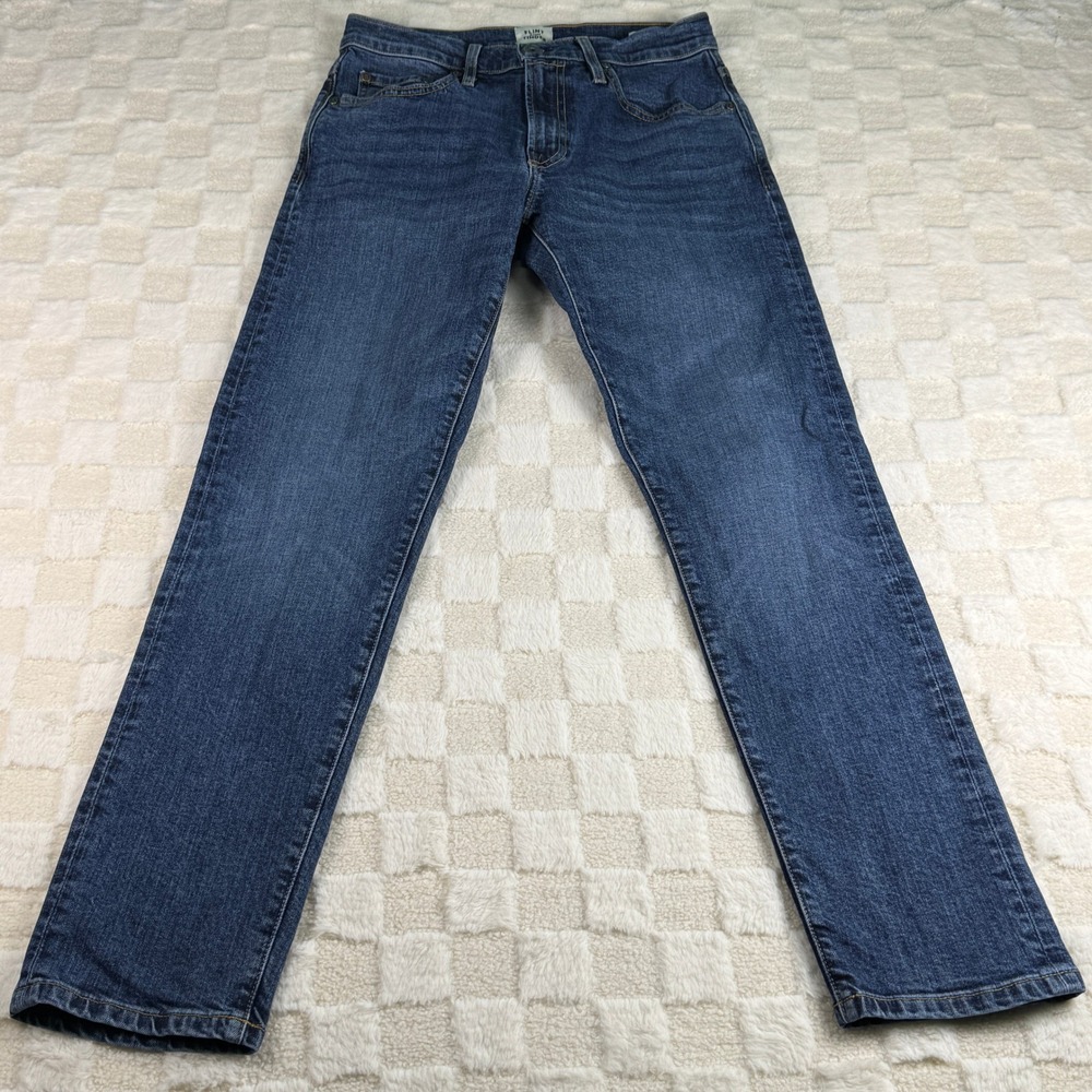 Flint‎ and Tinder Straight Fit Jeans Mens Blue Denim Casual Everyday 28X30